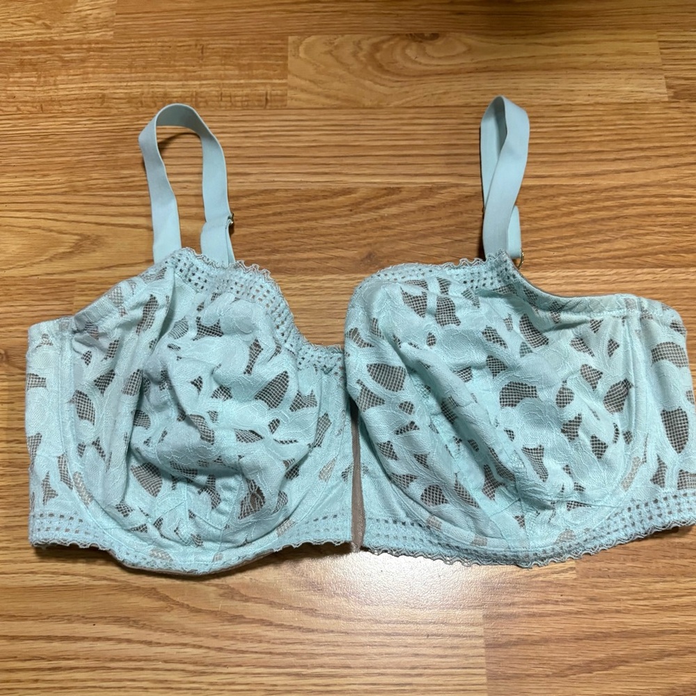 Third Love Cotton Lace Demi Bra 36G